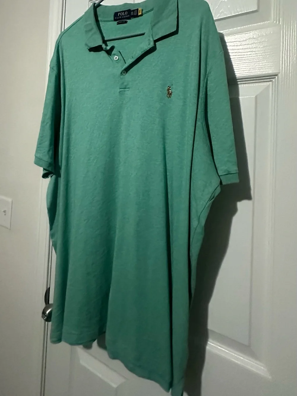Ralph Lauren Mint Green Polo Shirt with Embroidered Pony